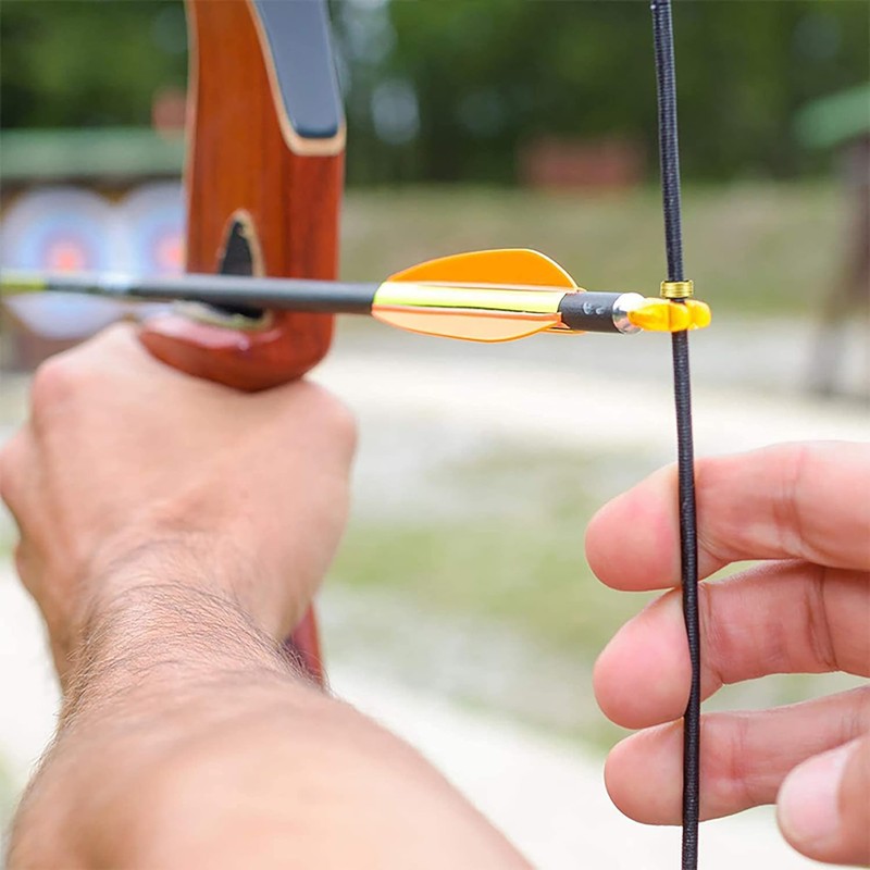 ZEACCT 20 Pcs Bow and Arrow Positioning Buckle, Archery Bow