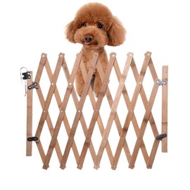Pet Gate, Expandable Pet Barrier for Puppy Adjustable Dog Gate Safety Fence for Doorways Stairs More Suitable for Small Animals, 19in Tall(Assorted Color)