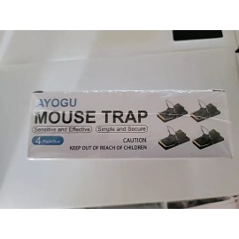 AYOGU Mouse Traps 4 Pack Boxes Factory Sealed New In Box Easy Clean Up Easy Set