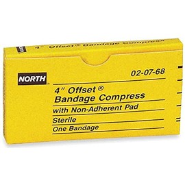 Honeywell Safety Bandage Compress, 4'' OFFSET?, 1 per unit 020768