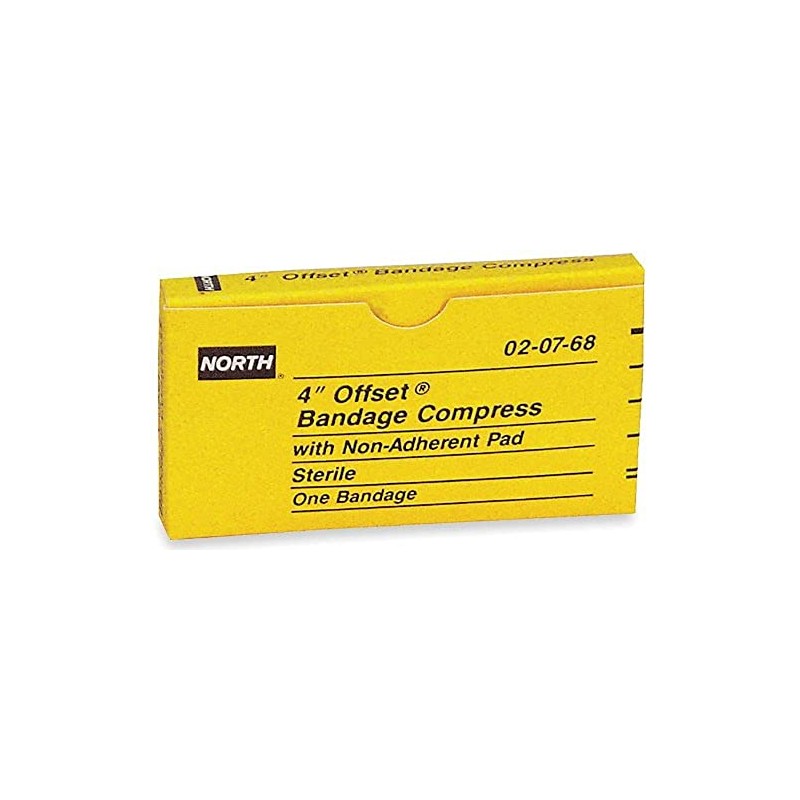 Honeywell Safety Bandage Compress, 4'' OFFSET?, 1 per unit 020768