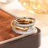 HOSICRON Gold Stackable Rings for Women Non Tarnish, 18k Gold