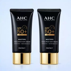 AHC 1+1 AHC 마스터즈 아쿠아 리치 선크림 백탁없는 워터프루프 미백주름개선 1+1 AHC Masters Aqua Rich Sunscreen Non-White Cast Waterproof Whitening and Wrinkle Improvement