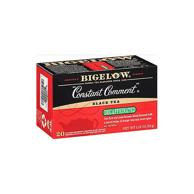 Bigelow Tea Constant Comment Decaf 20 Bags (Pack of 4)