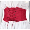 JASGOOD Women Elastic Wide Waist Belt Lace-up Tied Waspie Corset