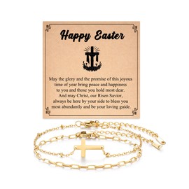 Tarsus Easter Gifts for Women, Easter Basket Stuffers for Women, Cross Bracelet for Women, Religious Christian Gifts for Women Cross Jewelry Easter Bracelet