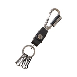 LFWATAXY 1 PCS Dice Keychain Leather Keychain Dice Box Vintage Keychain with Belt Loop Clip for Key Chain Includes Dice (Black)