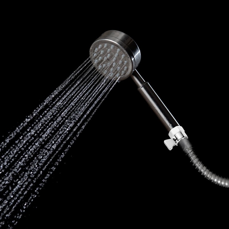 QUARKZMAN Wasserflussregelventil, 2 Stück G1/2" Duschkopfabschaltventil, Messing-Wasserdruckregler für Duschkopf oder