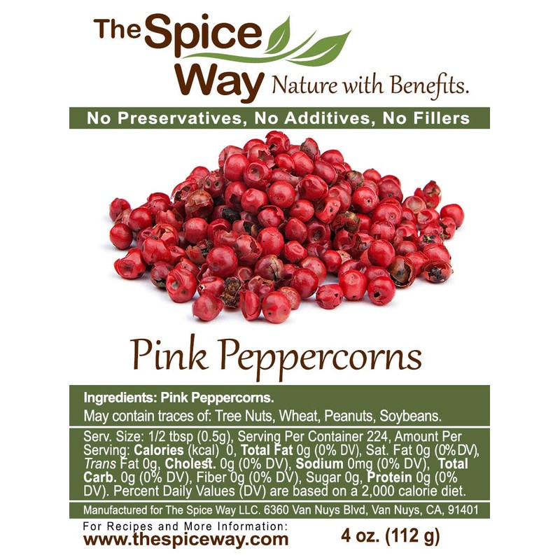 The Spice Way Pink Peppercorns - 4 oz