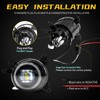 AFOGGEST Angel Eye Fog Light For Mitsubishi Lancer 2008-2014 Front