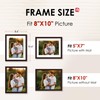 FIXSMITH Brown 8x10 Picture Frame Set of 2, Collage for