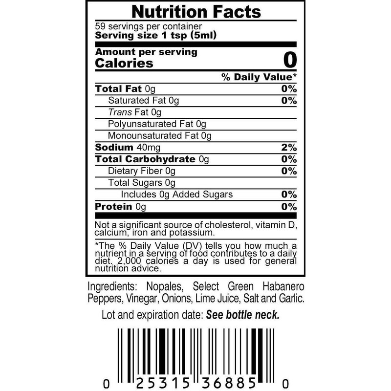 Marie Sharp's Green Habanero Hot Pepper Sauce, 10 oz