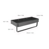 Shower Caddy Wall Mount Shelf Basket Aluminium Large Capacity Modern