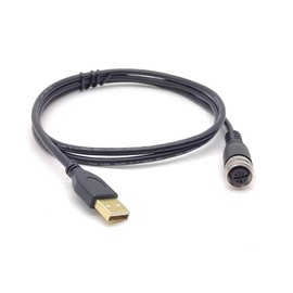 Elecbee M12 to USB Cable M12 4Pin A Code Female to USB 2.0 A Male Assembly UL2725 2824 Cable