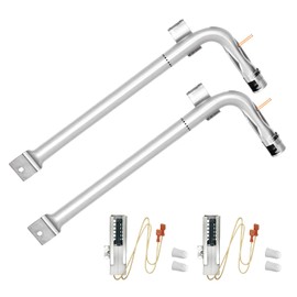Stainless Steel 2-Pack PB050014 Oven Burner Tube With PB040001 Igniter Replacement for Viking Parts - Compatible with VIKING EVGIC485, VIKING VGIC485, VIKING VGIC487