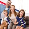 LoveVC 12Pcs 8×12 Inch Thin Blue Line Flags Small Police