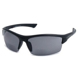 The Foster Bifocal Sun Reader Sport and Wrap Around Reading Sunglasses, Black +1.50