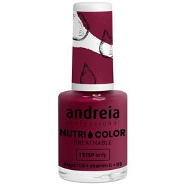 Andreia Professional NutriColor NC23 Pink Bordeaux Breathable Vegan Nail Polish 10.5 ml