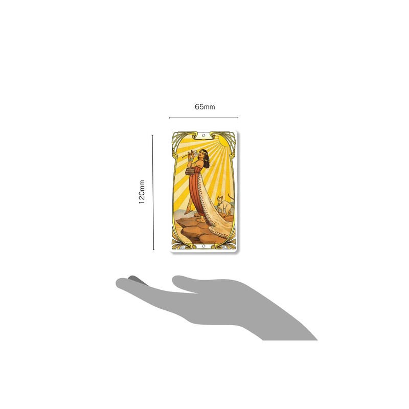 Egyptian Art Nouveau Tarot [Tarot Divination Instructions Included] [Genuine Lo
