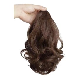 Peluca Corta Con Forma De Cola De Caballo Enrollada En Forma