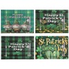 ENLACHIC Bufflao Plaid St. Patrick's Day Placemats Set of 4,