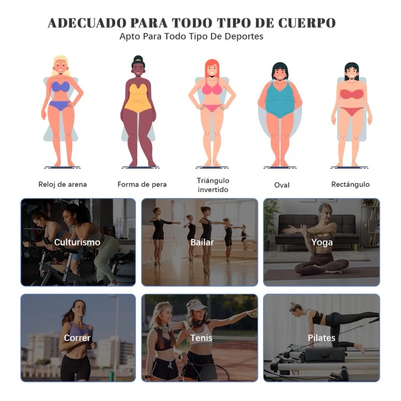 6pzs Pantalones Corto+bra Conjunto Licra Deportivo Gym Mujer