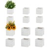 NUPTIO Wooden Box for Centerpiece Wedding: 12 Pcs Rustic Square