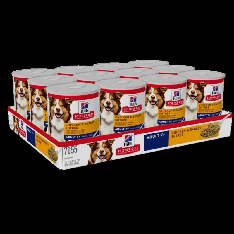 Hill's 7+ alimento húmedo para perro senior 369g 12 Pack