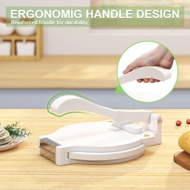 Tortilla Press 10 Inch - Bamboo Quesadilla & Roti Maker with Parchment Paper Sheets & Dough Cutter for Homemade Flour Corn Tortilla, Wood Tortillera Pataconera Tortilla Maker for Home Baking