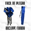 6 Silla Plegable Playa Camping Incluye Funda Y Portavaso