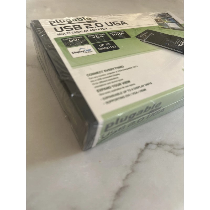Plugable DisplayLink Certified Plugable UGA-2K-A USB 2.0 Display Adapter,”NEW”
