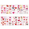 Valentine's Day Temporary Tattoos for Girls,Adults,Teens,10 Sheets Lovers Tattoos Love