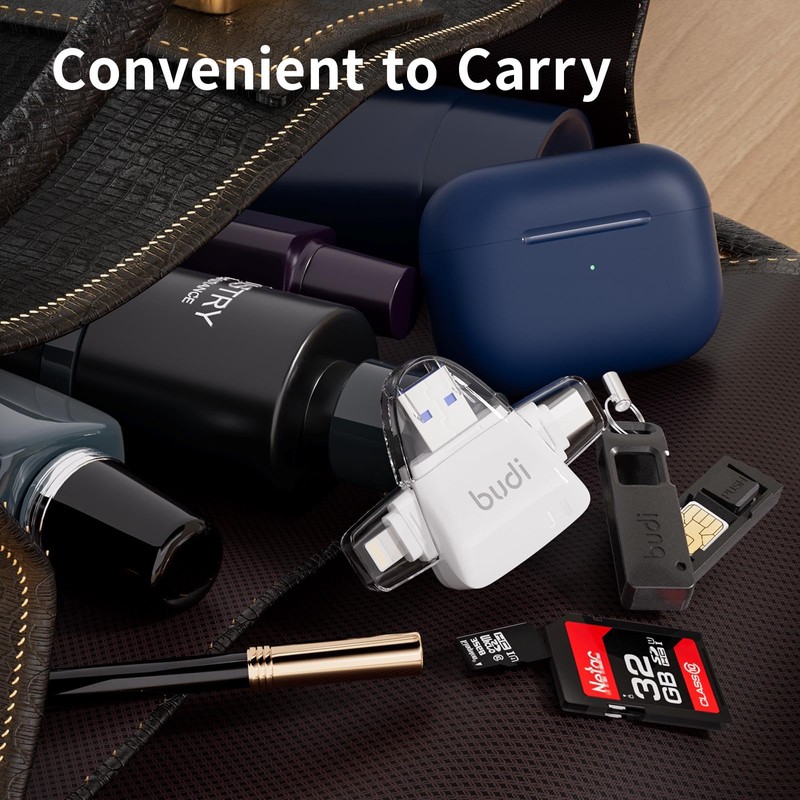 Budi - 6 in 1 Card Reader + Sim Card