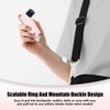 SHFGYG PU Leather Asthma Inhaler Holder Keychain Retractable Clip, Portable