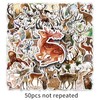 50PCS Deer Stickers for Car,Helmet,Skateboard,Water Bottle, Laptop,Bike,Cup,Guitar,Computer,Scrapbook,Luggage,Cute Animal Waterproof Stickers,Cartoon