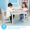 Melissa & Doug Table & Chairs-Gray Furniture - Wooden Activity