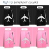 Yizhet Pack of 6 Luggage Tags Suitcase Aluminium Luggage Tags