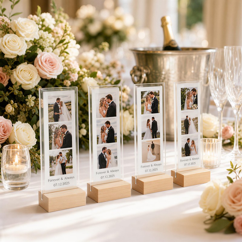 4pcs 2 x 6 Acrylic Photo Booth Frames Y2K Stickers