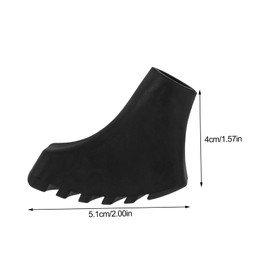 KICHOUSE 6pcs Non Slip Tips for Hiking Poles Canes Durable Crutch Foot Covers Easy Install Trekking Pole Accessories for Outdoor Activities Mountaineering