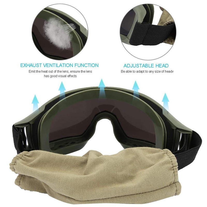 Tactical Goggles Military Tactical Glasses Protective Glasses UV-400 Eye Protection