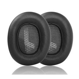 ACCIUK Replacement Ear Pads, Compatible with JBL E65 E65BT E65BTNC, Live 650 650NC 650BTNC, Live 660 660NC 660BTNC, Duet NC Headphones, Made of Soft Protein Leather and Memory Foam (Black)