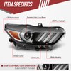 Headlight Assembly with LED Running Light Compatible with 2015-2017 Ford