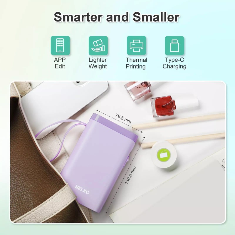 Nelko P21 Bluetooth Label Maker Portable Thermal Printer for iOS