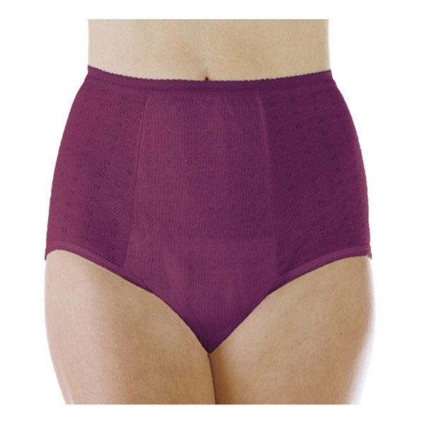 Wearever 3-Pack Women's Maximum Absorbency Reusable Bladder Control Panties Plum 7X (Fits Hip: 59-61)