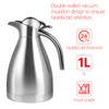 TOSAMZOO 34 oz Food-grade Stainless Steel Thermal Carafe/Double Walled Vacuum