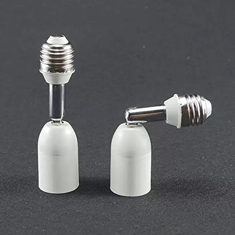 Srovil E26/E27 Light Socket Extender, 4.5 Inch Extension,Adjustable Vertical 90°Horizontal