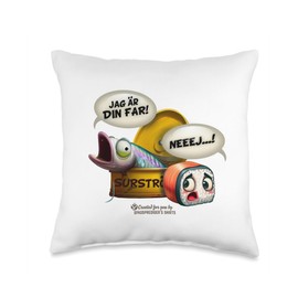 Surströmming Svenska Fisken Jag är din far Surströmming Throw Pillow