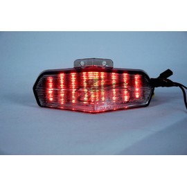 Motorcycle Tail Light Smoke LED Sequential Taillight with Integrated Turn Signal For 2002-2007 DUCATI 749, DUCATI 999, Multistrada