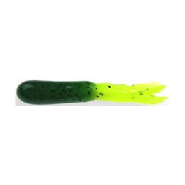 Tubes Teaser 2.75 Inch Soft Plastic Bass Tube Baits 12 Count Pk Watermelon with Flake Fishing Lures Bass Jigging Bait Jig Lure Weedless Soft Plastic Swimbait Accessories Freshwater