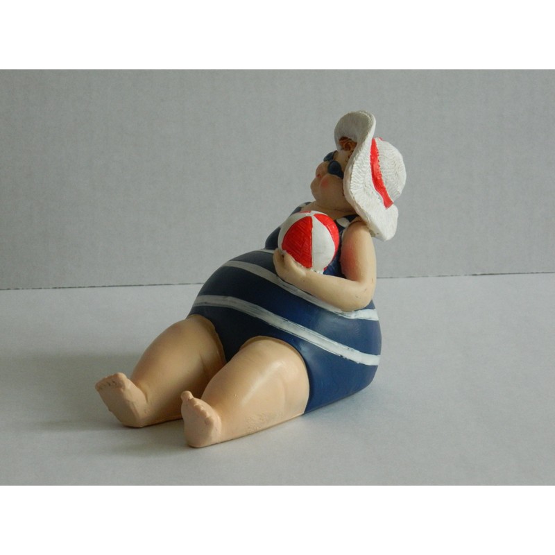 Quay Traders SEASIDE FAT PLUMP LADIES IN BATHING COSTUMES NAUTICAL